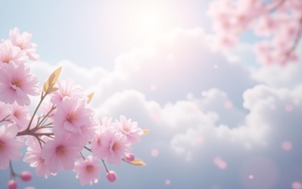 クラウドと桜のイメージ